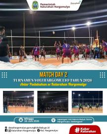 MATCH DAY 2 TURNAMEN VOLI HARGOMULYO TAHUN 2026